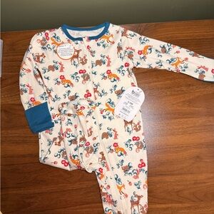 Wonder Nation Cream Onesie with Floral and Animal Design